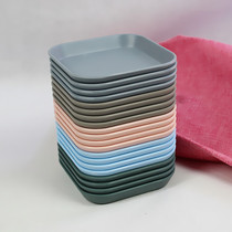 Dining table spit bone plate trash plate household spit shell pot storage square fruit plate creative dried fruit plate