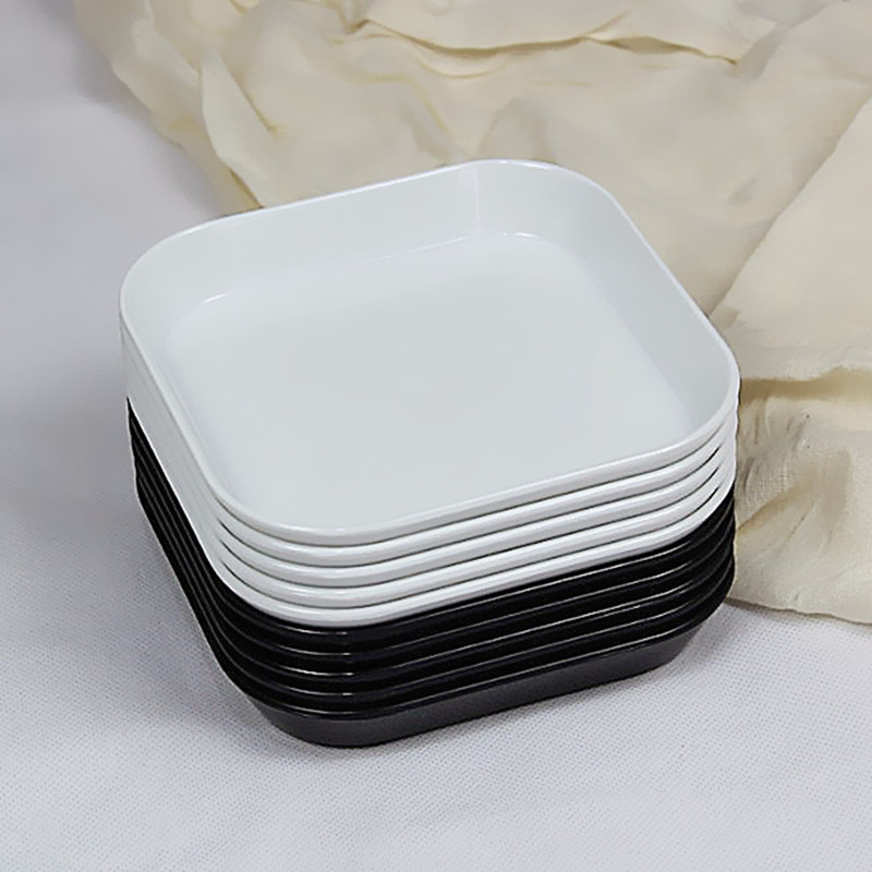 Table Spinner Dish Litter Tray Plastic Home Bone Disc White Small Saucer Water Dry Fruit Crusts Snacks