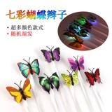 Уличные киоски ночной рынок светящиеся бабочки косички блестящие игрушки детские яркие светящиеся волосы тош