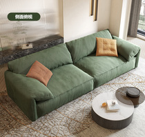 Living room Italian minimalist baxter elephant ear sofa straight row ins light luxury technology cloth lazy fabric sofa