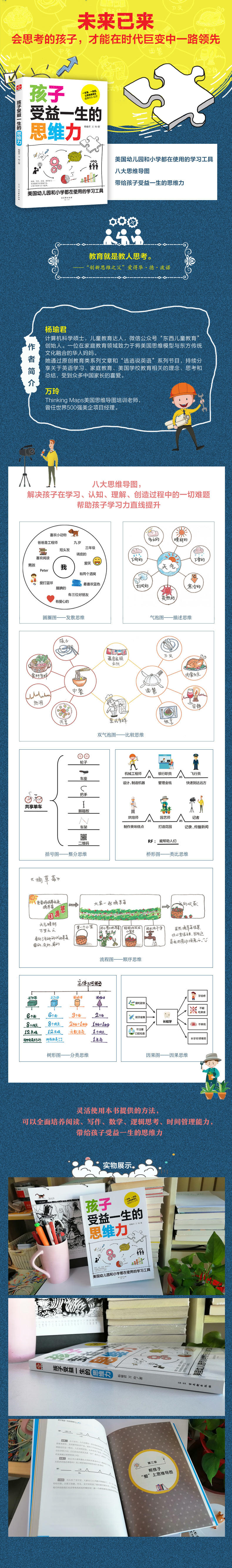 Хорошие родители сноровки 现货 孩子受益一生的思维力 零基础学习思维导图小学生提升学习成绩3-6-9年级逻辑思维训练书儿童思维训练导图手册门萨思维谜题