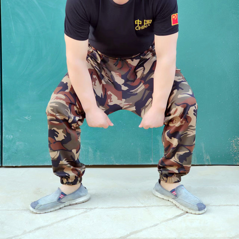 New-style tooling popular high-elastic lantern pencil pants summer sports loose work slim slim casual trousers men