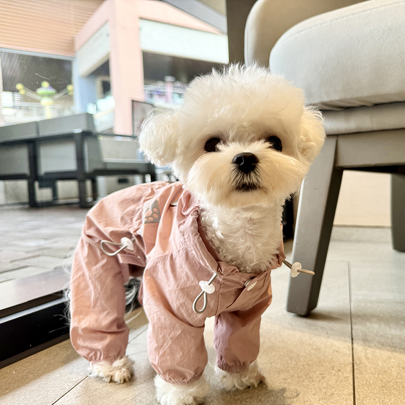 Pet Dog Jacket, Micro-Waterproof, Dustproof, Sun Protection, Inner Lining, Spring, Summer, Autumn, Teddy, Bichon, Schnauzer, Maltese