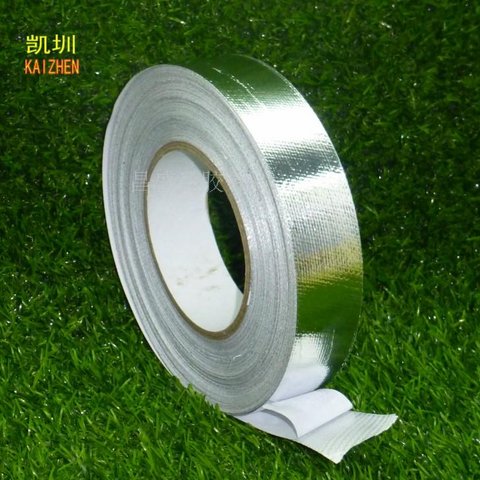 5CM sợi thủy tinh sợi nhôm băng sợi nhôm lá băng lưới gói dầu ống băng sợi thủy tinh 50MM * 20M - Băng keo