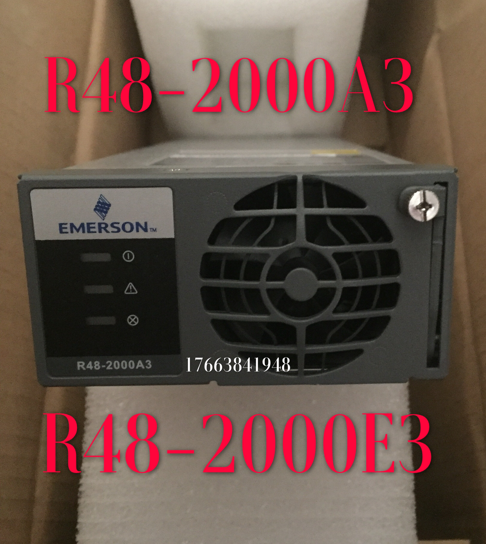 The new Emerson R48-2000A3 Power Rectification Module R48-2000E3 Power Module original installation