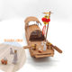 Ice Cream Stick DIY Handmade Fishing Boat and Canopy Boat Model Materials for Kindergarten and Elementary School Students, 3D Assembly Creativity