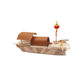 Ice Cream Stick DIY Handmade Fishing Boat and Canopy Boat Model Materials for Kindergarten and Elementary School Students, 3D Assembly Creativity