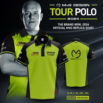Winmau Weimar 2024 models MVG Van Goven darts suit breathable quick dry short sleeves POLO shirt