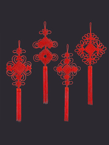 Large Chinese Knot Pendant for Living Room Entrance, Chinese Knot Peace Knot, Housewarming, High-End Home Protection, He