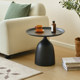 in simple sofa side table balcony mini table coffee side round table small ອິນເຕີເນັດສະເຫຼີມສະຫຼອງຮ້ານຊານົມຂະຫນາດນ້ອຍຕາຕະລາງມົນ