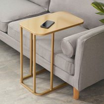 Iron Van Nordic sofa side table mobile corner table small coffee table small coffee table bedroom small table creative ins bedside table