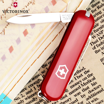 Swiss Army Knife 58mm Companion (Red) 0.6123 Original Victorinox Mini Multifunctional Folding Swiss Knife