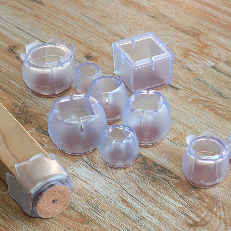 Chair leg protective sleeve Silicone Leg Cushion Furniture floor muted abrasion resistant anti-slip foot sleeve thickened stool table corner cushion