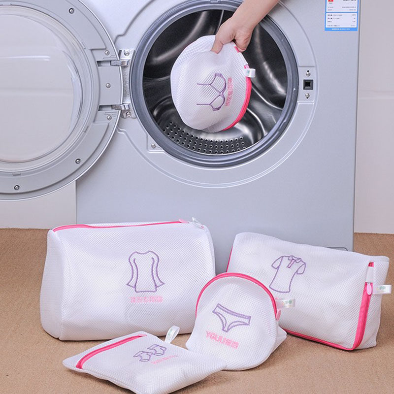 Mesh Laundry Bag Thick Large Double Bra Inline Clothing Care Wash Bag Machine Wash Mesh Clothing Classification Wash Bag
