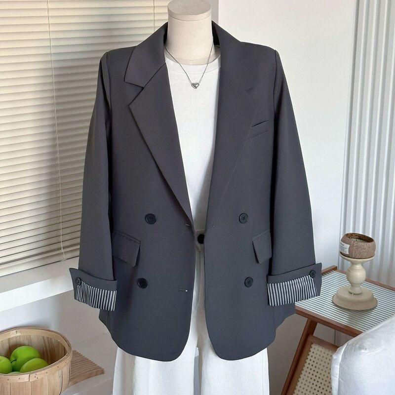 Discount Store Early Spring New Women's Turn-Up Sleeve Blazer Jacket with High-End Design for Commuting and Casual Wear Discount Store Early Spring New Women's Turn-Up Sleeve Blazer Jacket with High-End Design for Commuting and Casual Wear