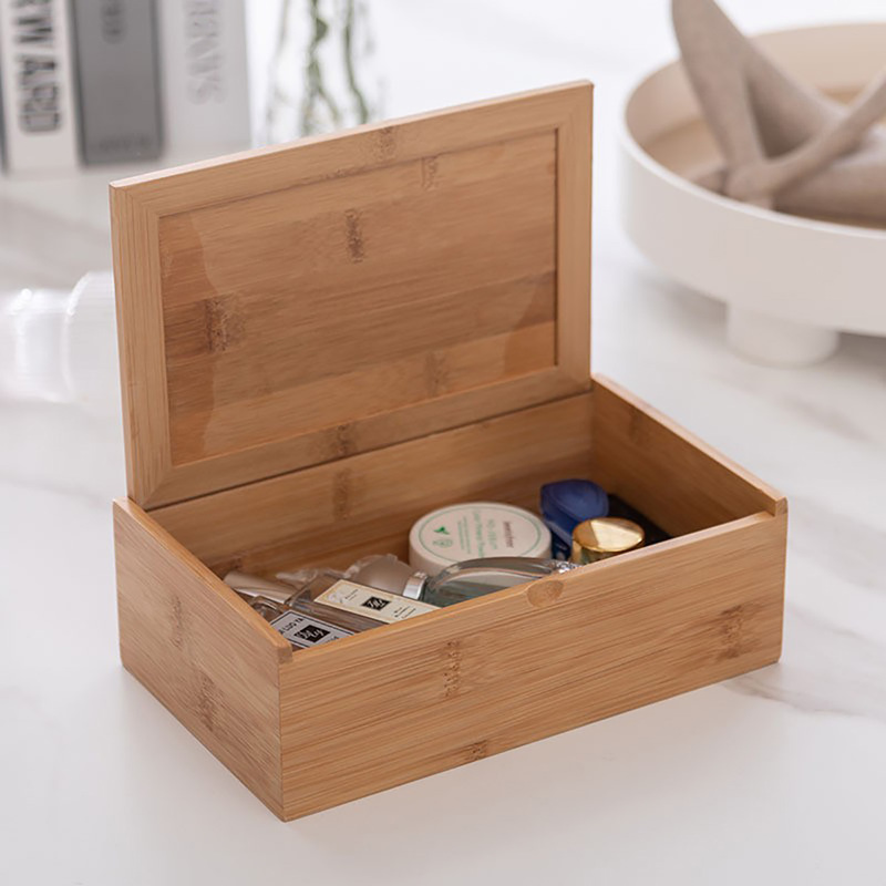 Bamboo Flip-Top Storage Box, All-Season Hotel Supplies Box, Bamboo Storage and Organization Box, Desktop Bedside Office Miscellaneous Box Bamboo Flip-Top Storage Box, All-Season Hotel Supplies Box, Bamboo Storage and Organization Box, Desktop Bedside Office Miscellaneous Box