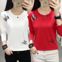 Discount Discount Store Womens Clothing Special Cabinet Beating Undershirt Woman Warm Up Clothing Repairs 100 Hitch Long Sleeve T-Shirt Clear Bin Pure Cotton TT-shirt