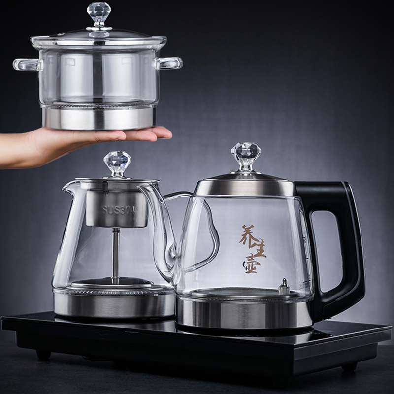 20*37cm Electric Tea Stove with Water Filling at the Bottom, Fully Automatic Water Kettle, Teapot Base Accessories, Suitable for Tea Heart, Tea World