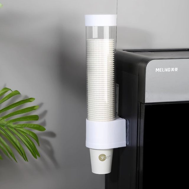 Disposable cup holder automatic cup picker household water dispenser hole-free paper cup holder water cup storage rack