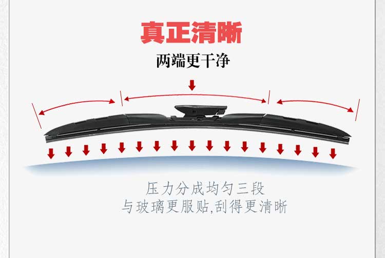 Cần gạt nước thẻ 3 xương đặc biệt / ba đoạn / lưỡi gạt nước không xương phiên bản nâng cấp chính hãng gạt nước ô tô