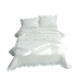 Bắc Âu đơn giản lá sen trắng xương rồng thêu giường bao gồm chăn bông chăn chăn lanh nhà dệt Trải giường