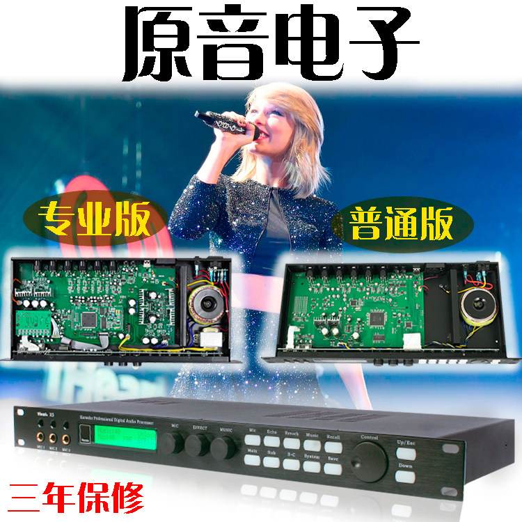Digital audio processor X5 effectors ktv front level professional howl called suppressor karaoke mixer