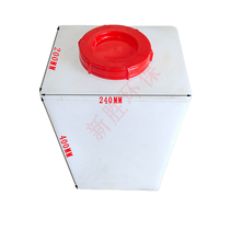 Square water storage bucket 20L liquid dosing tank acid and alkali resistant 20 liters pe plastic food grade drinking water storage barrel