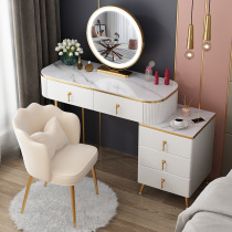 Light and luxurious dresser Bedroom modern minimalist accommodating cabinet integrated small family Nordic advanced senses telescopic make-up table