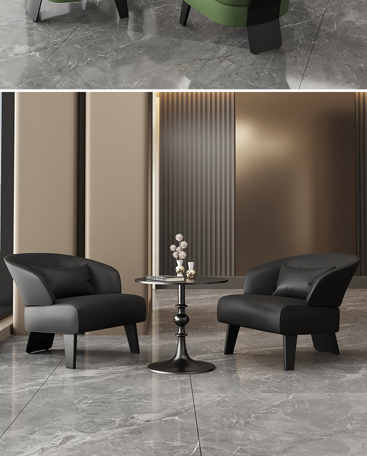 Мягкое кресло 现代简约洽谈单人沙发民宿4s店接待休息区桌椅组合商务办公懒人椅 Fayu