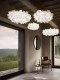Italian Minimalist Living Room Chandelier, Bedroom, Study, Dining Room Lamp, French Designer Flower Petal Decorative Art Lamp