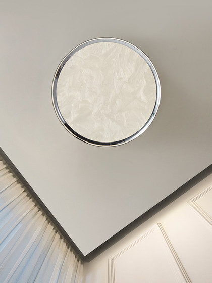 Italian Minimalist Cloud Sea Bedroom Ceiling Lamp, Modern Simple Nordic Designer Light Luxury, Elegant and High-End Study Lamp