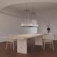 Spanish Vibia Designer Restaurant Chandelier Loft House Empty Living Room Tassel Linear Art Stair Lamp