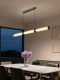Italian Minimalist Restaurant Pendant Light, Modern Simple Designer Light Luxury Tea Room Island Bar Counter Linear Glass Strip Light Fixture