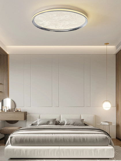 Italian Minimalist Cloud Sea Bedroom Ceiling Lamp, Modern Simple Nordic Designer Light Luxury, Elegant and High-End Study Lamp
