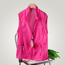 Outdoor Thin Vest Summer Women Sports Riding Fitness Running Fast Dry Speed Dry Breathable Sunscreen Collar Jacket Camscapes