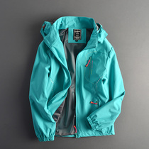 Hat detachable foreign trade original single-tail single assault jacket female spring and autumn long sleeve zipper windshield outdoor casual jacket