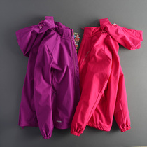 Outdoor casual womens assault suit tail single original single collar removal cap zipper windproof sports mountaineering cardigan coat