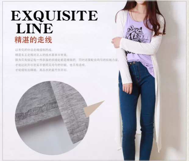 Mùa xuân và mùa hè của phụ nữ kích thước lớn áo khoác mỏng phần dài modal áo choàng cotton cotton dài tay áo chống nắng quần áo điều hòa không khí áo sơ mi thủy triều
