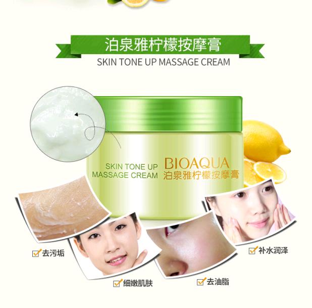 Kem massage Boquan Ya chanh làm sạch sâu lỗ chân lông kiểm soát dầu dưỡng ẩm làm mới da mặt massage sản phẩm chăm sóc da sáp tẩy trang cho da mụn