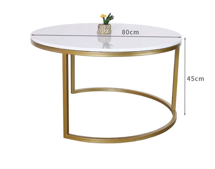 Bắc Âu tròn sắt rèn nhỏ bàn cà phê kết hợp đơn giản phòng khách hiện đại sáng tạo căn hộ duy nhất căn hộ bàn nhỏ - Bàn trà bộ bàn ghế gỗ phòng khách