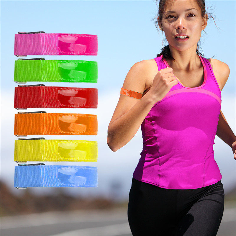 Upgraded USB luminous running arm led charging arm with night running riding leggings with reflective equipment