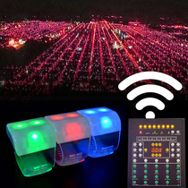 New concert DMX luminous hand ring custom unified midfield remote control 15 color led flashy glowing luminous bracelet