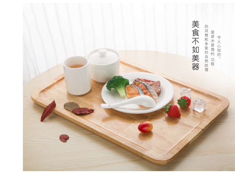 Khách sạn khay gỗ khay trà khay khay gỗ khay cà phê khay gỗ lớn rắn tấm ăn tối tấm hình chữ nhật khay trà gỗ trắc