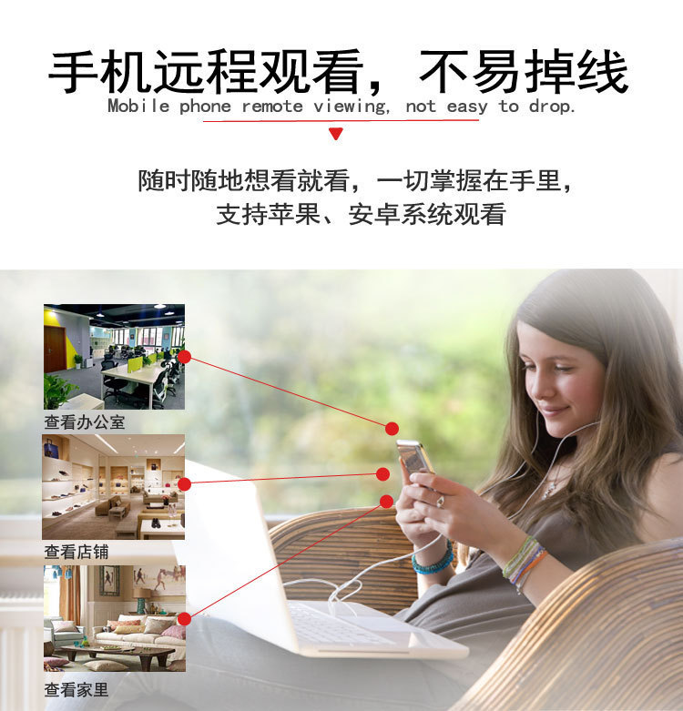 Các máy ảnh thông minh mới 12 triệu quy mô nhỏ không dây WiFi camera giám sát nhà HD đêm hồng ngoại tầm nhìn - Máy quay video kỹ thuật số máy quay trộm