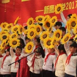 Детская подсолнечница опор подсолнечник исполнение танце