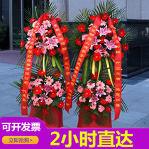 Beijing opening flower basket Opening flowers Tongcheng express opening housewarming celebration tripod delivery Shanghai Hangzhou Chengdu