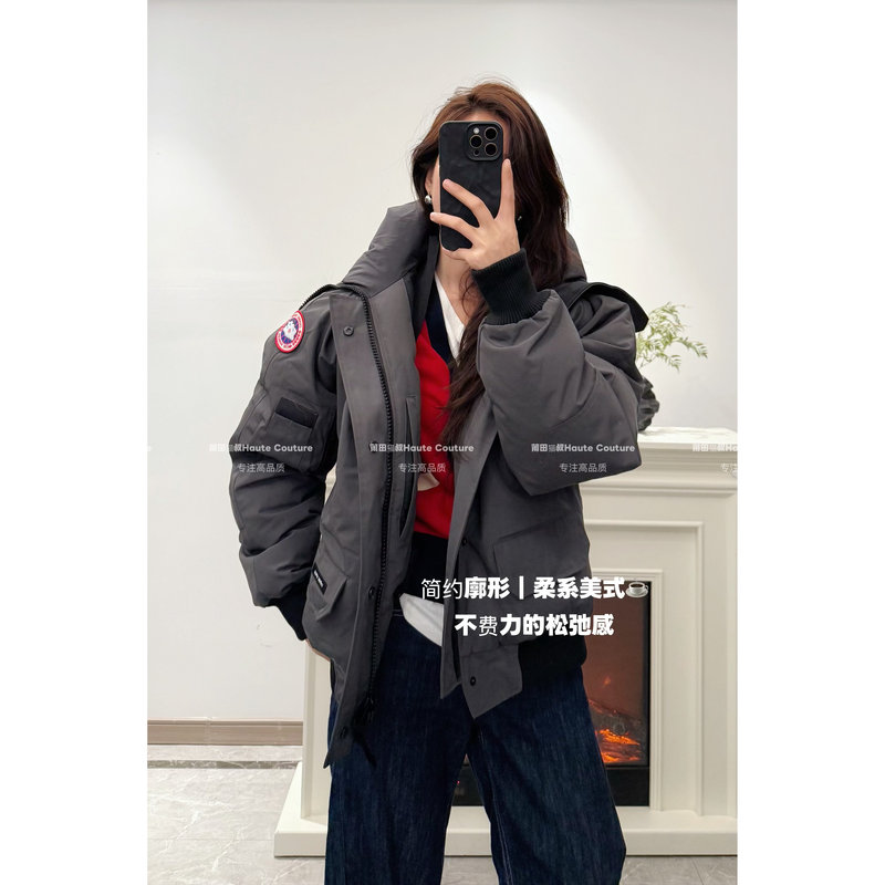 Canada Goose down Jacket for Women 2026 New Model 01 Pilot Jacket Short Thick Warm Workwear Parka Coat for Men Canada Goose down Jacket for Women 2026 New Model 01 Pilot Jacket Short Thick Warm Workwear Parka Coat for Men