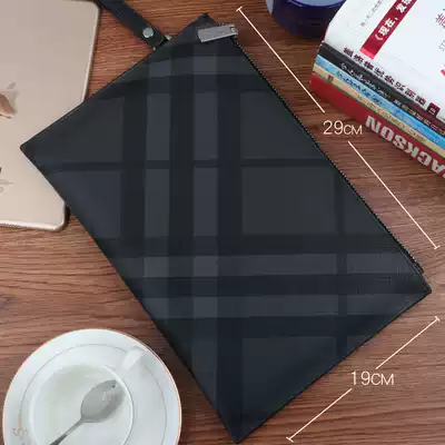 Hong Kong men's new fashion brand handbag envelope thin leather clutch bag business casual clutch bag clutch bag