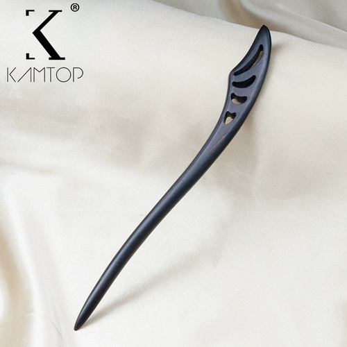 Китайская шпилька из сандалового дерева, современная универсальная заколка для волос, простой и элегантный дизайн