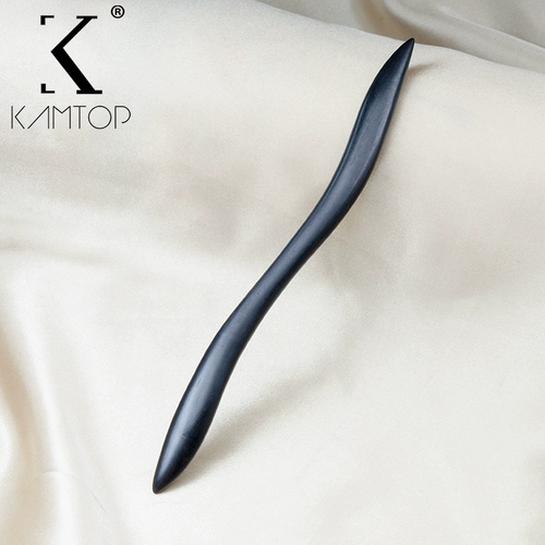 Китайская шпилька из сандалового дерева, современная универсальная заколка для волос, простой и элегантный дизайн